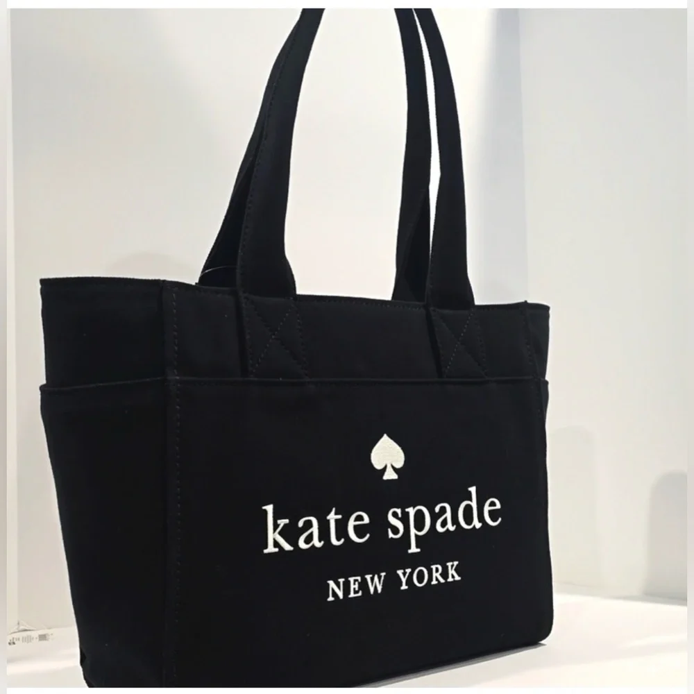 SALE! ⭐ Kate Spade JETT Large Tote Black Canvas KC499 ⭐ NWT